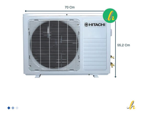 Imagen 4 de 10 de Aire Acondicionado Inverter Hitachi 3300w Hsam3300fc Lh