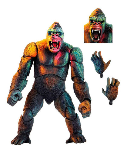 Figura Ultimate De King Kong Illustrated Versión - Neca