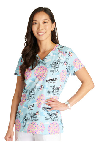 Top Clínico Estampado Mujer, Tooniforms Disney Tf776 Upad