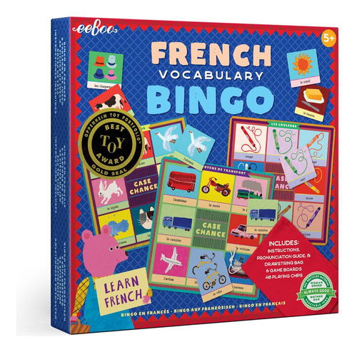 Juego Vocabulario Bingo Francés Instructivo 6 Tableros 48
