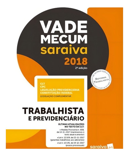 Vade Mecum Saraiva - Trabalhista E Previdenciário