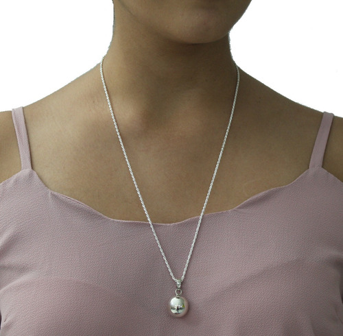 Imagen 6 de 9 de Dije Llamador De Ángel 16 Mm De Plata .925 Agálea Joyería