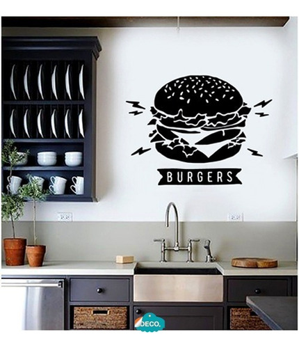 Vinilo Decorativo Restaurantes (burgers) Grande