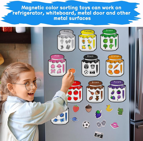 Juego De Clasificación Magnética De Reconocimiento De Color,