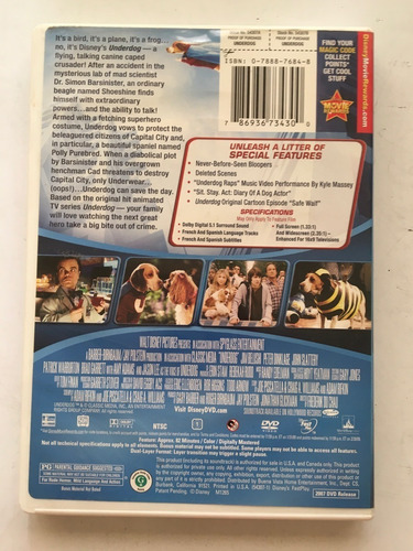 Dvd Original - Supercan / Underdog - Disney (Usado)