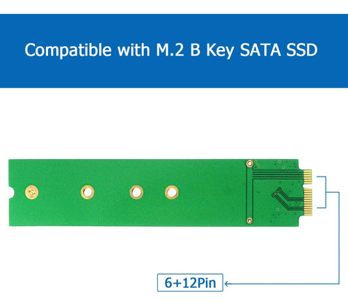 Adaptador Godshark M.2 Ngff Ssd A A1369 A1370 Para Macbook A