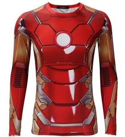 Camiseta De Compresión Coolmax - Marvel Comics - Ironman