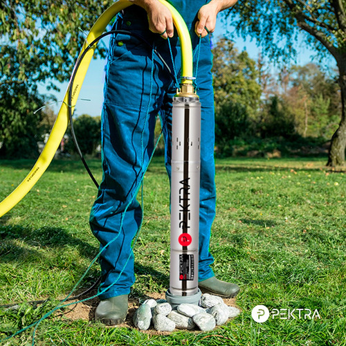 Imagen 6 de 10 de Bomba Sumergible 30 Mts 1 Hp Agua Limpia Pozo Pektra Acero