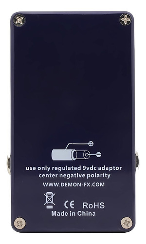 Pedal De Efecto Overdrive Demon Fx Angel Blue