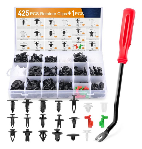 Kit Grapas Automotrices Gooacc Grc Clips, Estuche Con 425pcs