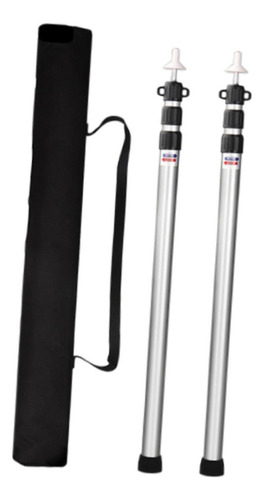 Juego De Postes De Aluminio For Tienda De Plata 2,35 M