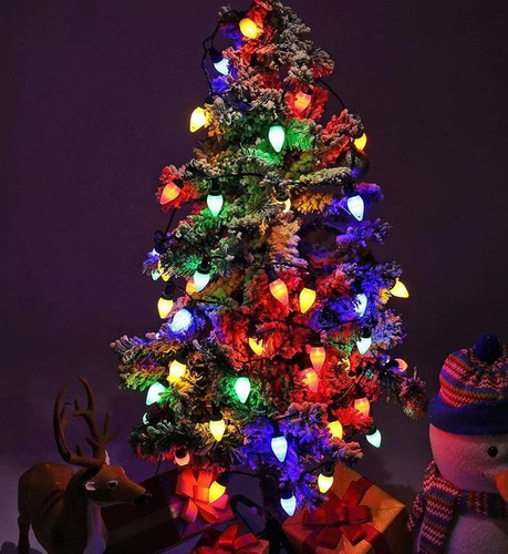 W Juego De 10 Piezas De Adornos Navideños, Collar De Luces