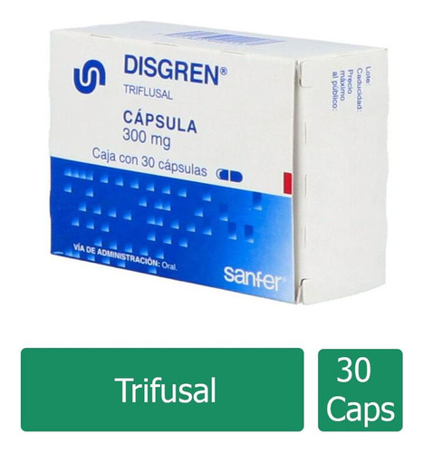 Disgren 300 Mg Caja Con 30 Cápsulas - Rx