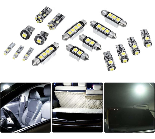 Kit De Bombillas Led Smd De 17 Piezas, Luz Blanca Duradera,
