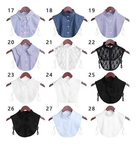 Blusa Con Cuello Falso Y Accesorios De Ropa Con Cuello Falso