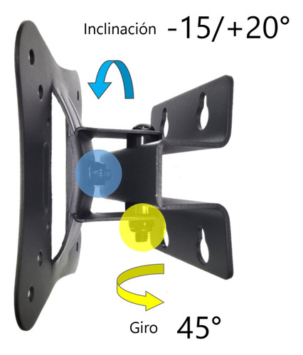 Soporte Móvil Tv Pc 13 A 34 Pulgadas