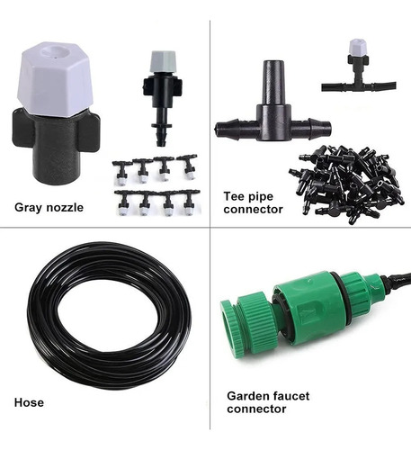 Rociador Manguera Sistema Enfriamiento Nebulización De Agua