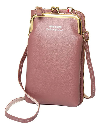 Monedero Largo For Mujer Con Mini Bolsa Pequeña De Color Ca