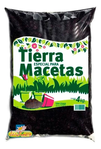 Tierra Especial Para Macetas 4kg. Jardines G P