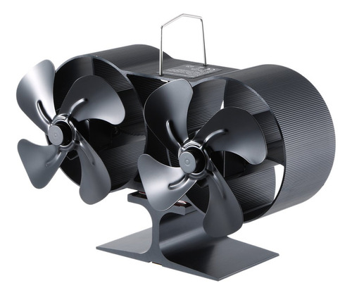 Ventilador Estufa 8 Aspas Doble Cabeza Eco Friendly