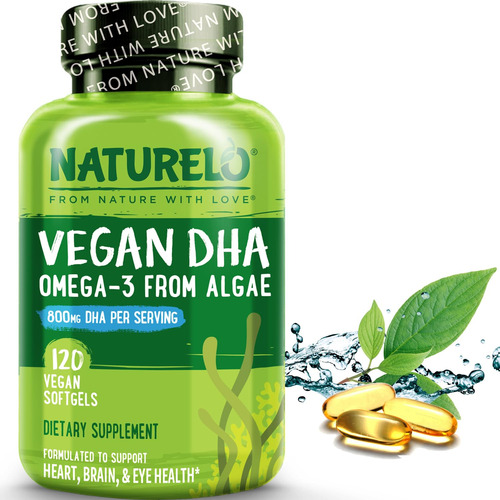 Naturelo Vegan Dha - Aceite Omega 3 De Algas - Suplemento Pa