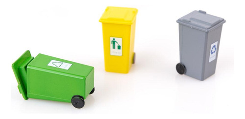 5 Piezas 5 Colores Niños Cubo De Basura Camión 1:87