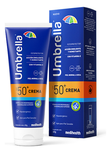 Umbrella 60ml Protector Solar F50+ Crema