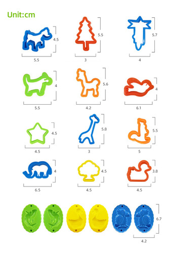 Set De 26 Accesorios De Plastilina Model Tools Pieces, Vario