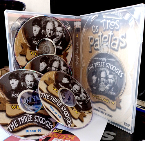Os 3 Patetas- 16 Dvds (169 Episódios Dub) E Dvds De Filmes