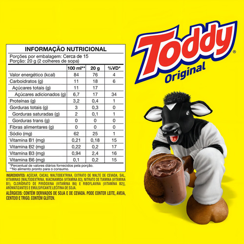 Achocolatado em Pó Original Toddy 300G + Econômica