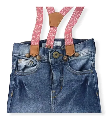 Pantalon con tiradores para niños clearance