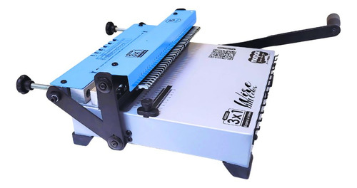 Encadernadora Wire-o Color 3x1 Azul Furo Quadrado Marpax
