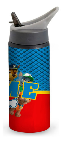 Squeeze Patrulha Canina Alça Canudo E Bico Personalizados