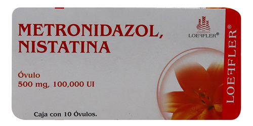 Metronidazol/nistatina C/10 Óvulos 500 Mg/100,000 Ui.