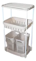 Comprar Carro Multiuso De Baño Ventilada Con Ruedas 3 Niveles