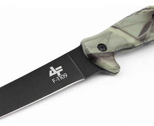 Faca Pesca Albatroz F-1109 Fileteira C/bainha 38cm Inox Cor Verde-musgo