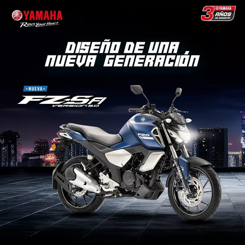 Yamaha Fz S V3 Patentada $3.118.000 Credito Con D.n.i (16 25