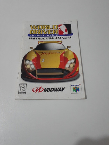 Manual Do Jogo World Driver Championship (nintendo 64)