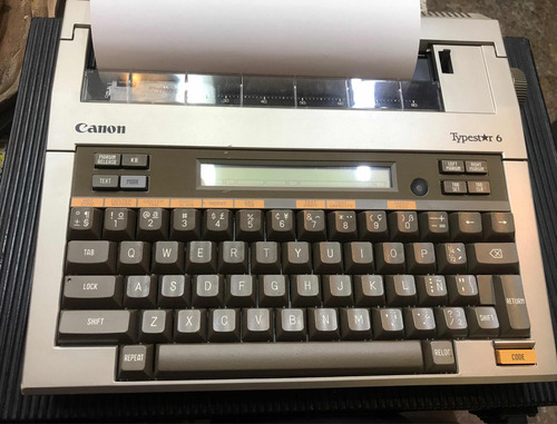 Maquina Escrever Eletronica Canon Cs 60 Com Detalhes (Usado)