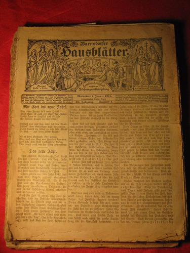 Empaste Revista Warnsdorfer Hausblatter Año 1912