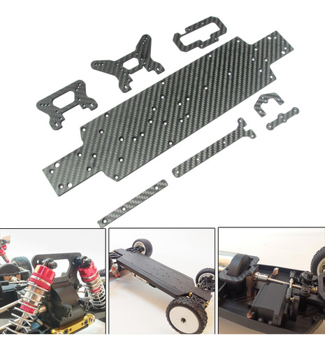 1:10 Rc Chasis Coche Conjunto De Tablero De Torre De Choque