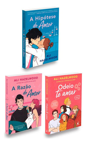 Kit Hipótese Do Amor+a Razão Do Amor+ Odeio Te Amar - Ali Hazelwood: Não Aplica, De : Ali Hazelwood / Tradução: Thaís Britto. Editorial Editora Arqueiro, Tapa Mole En Português, 2022