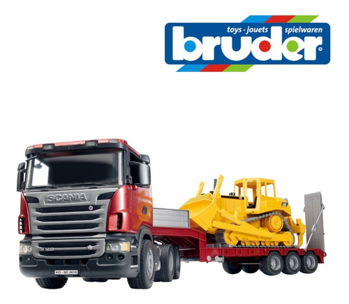 Scania R-serie Con Cat Excavadora 1:16 Bruder 3555 Alemania