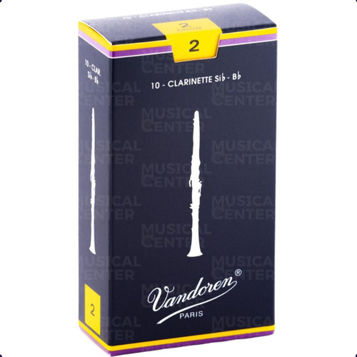 5 Palhetas P/clarinete Sib Tradicional Nº2 Original Vandoren