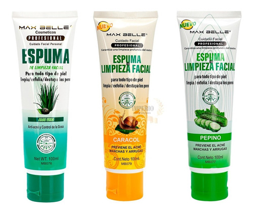 Espuma De Limpieza Facial Aloe / Pepino 100ml