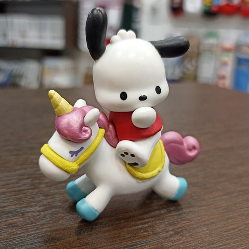 Combo Figura Kitty Caballito Pochaco Y Pompurin Unicornio