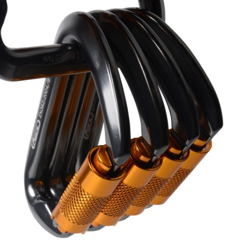Imagen 3 de 5 de 30kn Aluminio Cerradura Auto/twist/auto Mosquetón Rock D For