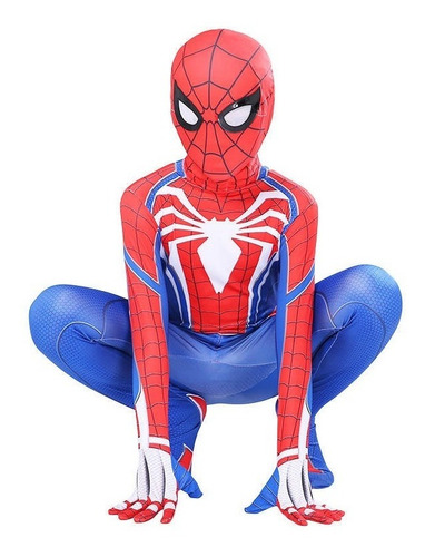 Imagen 3 de 3 de Disfraz Hombre Araña Spiderman Niño Importado Estilo Ps4