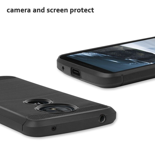Forro Estuche Protector Tpu Carbono Motorola Moto G6 Play