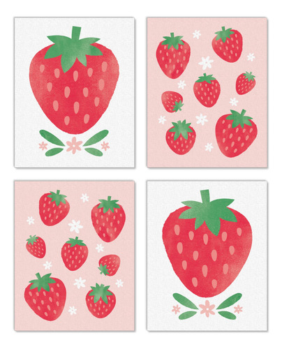 Big Dot Of Happiness Berry Sweet Strawberry - Arte De Pared